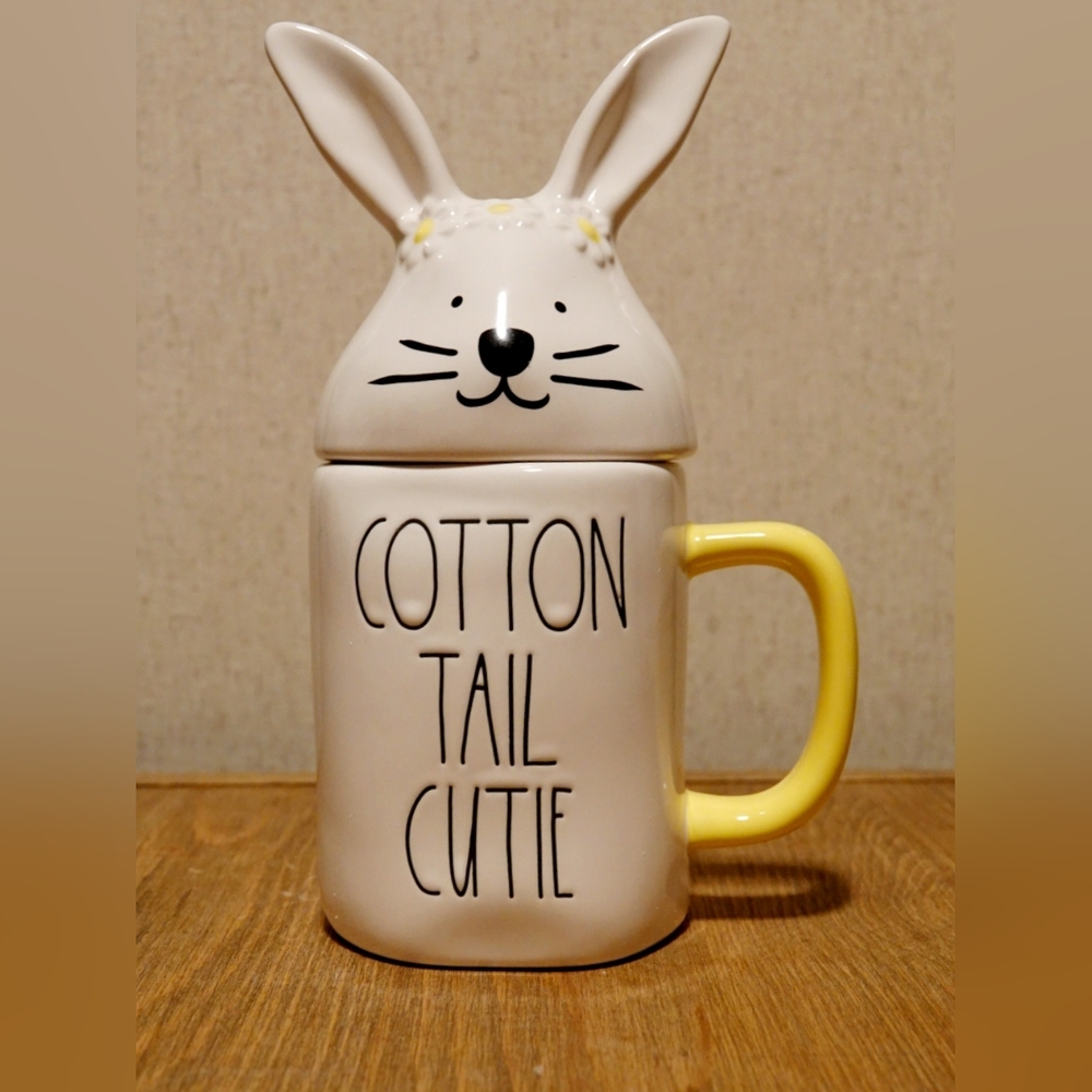 Rae Dunn Cotton Tail Cutie Figural Bunny Mug